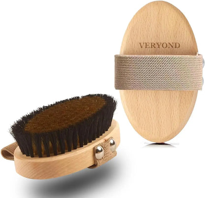 Veryond Copper Dry Brushing Body Brush With Ion Charged Bristles For Skin Health And Relaxation - Sporting Goods > Outdoor Recreation > Equestrian > Horse Care > Horse Grooming > Horse Grooming Combs, Brushes & Mitts Equine