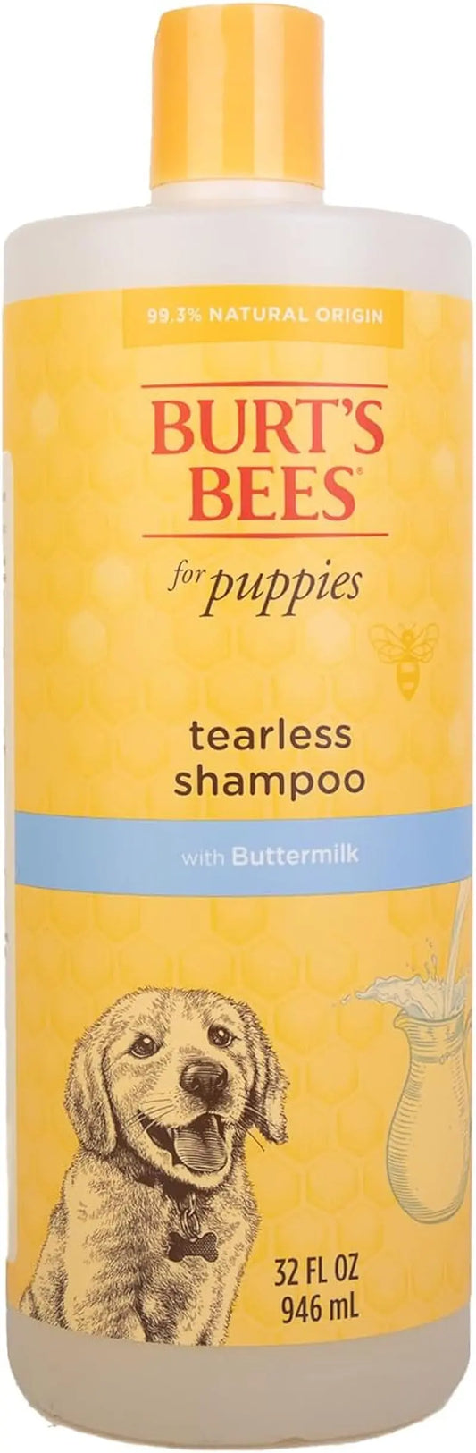 Tearless Puppy Shampoo with Buttermilk, 95% Natural Origin Formulas, Shampoo for Puppies - Gentle Dog and Puppy Shampoo Tear Free, Best Puppy Shampoo Tearless, 32 Oz Excel Pets