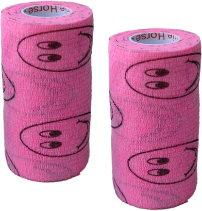Prairie Horse Supply Bulk Pack 4 Inch Veterinary Wrap Tape Prairie Horse Self Adhesive Vet Wrap With Colorful Designs 5 Yard Roll - Animals & Pet Supplies > Pet Supplies > Pet Medical Tape & Bandages Equine