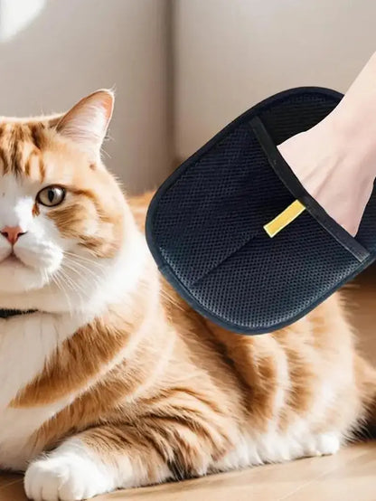 Does not apply Double Sided Pet Grooming Gloves For All Pets Hair Remover Brush And Dedusting Static Grooming Gloves - Animals & Pet Supplies > Pet Supplies > Pet Grooming Supplies > Pet Combs & Brushes > Gloves cat