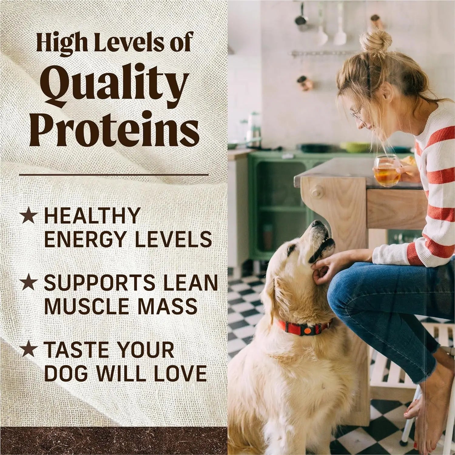 Merrick Premium Grain Free Dry Adult Dog Food, Wholesome and Natural Kibble with Real Chicken and Sweet Potato - 22.0 Lb. Bag Merrick Pet Care