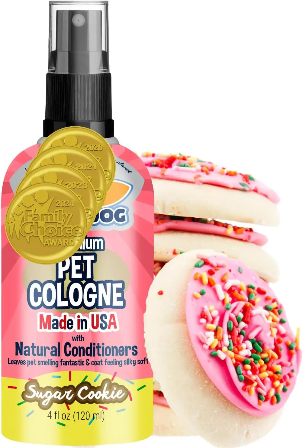 Bodhi Dog Natural Dog Cologne - Refreshing Baby Powder Scented Deodorizing Spray & Conditioner for Dogs and Cats - Safe, Gentle Formula for All Pets - 4 Fl Oz Made in USA Bodhi Dog