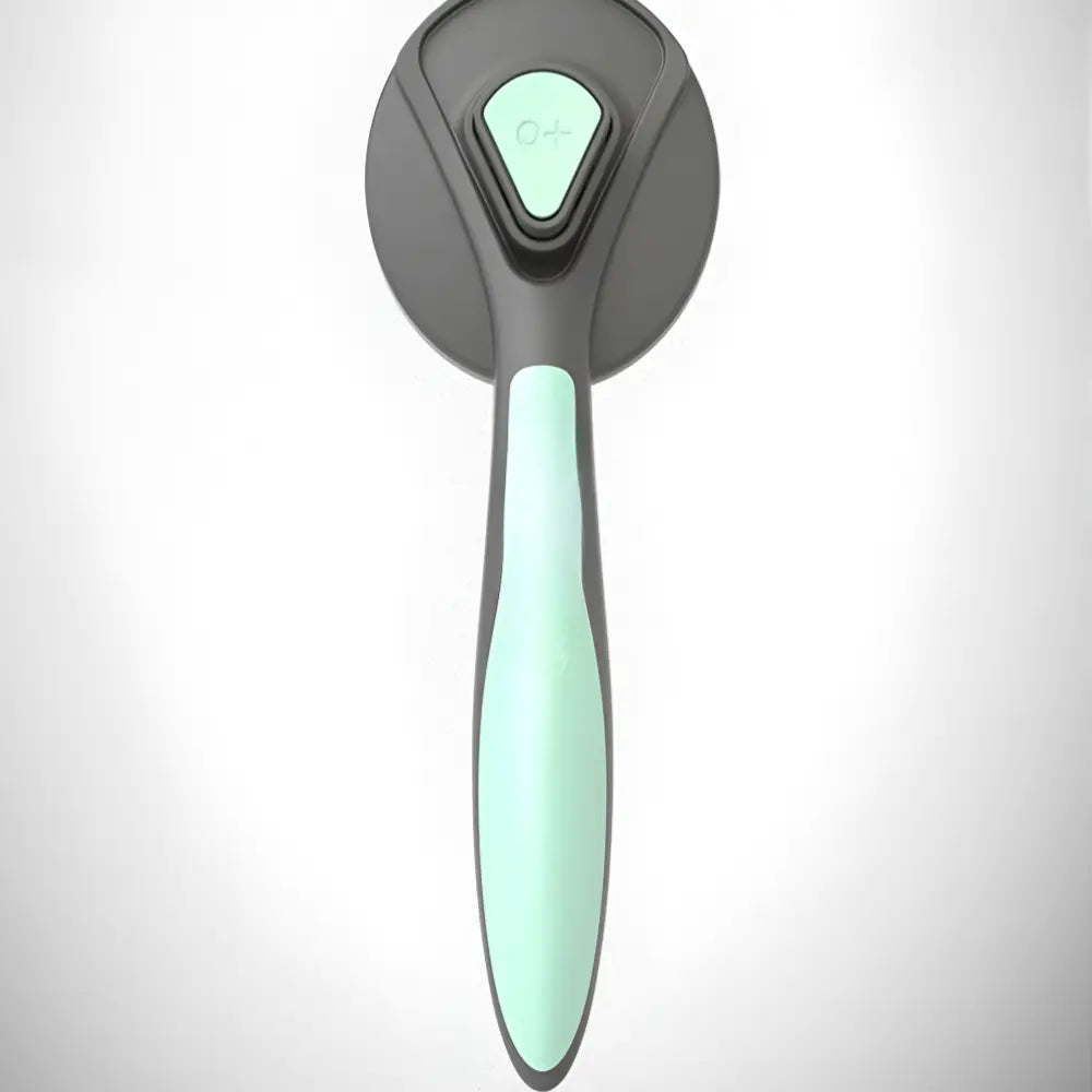 Excel Pets Self Cleaning Pet Deshedding Comb Auto Cleaning Grooming Tool for Cats Dogs and Rabbits - Animals & Pet Supplies > Pet Supplies > Pet Grooming Supplies > Pet Combs & Brushes > Deshedders cat