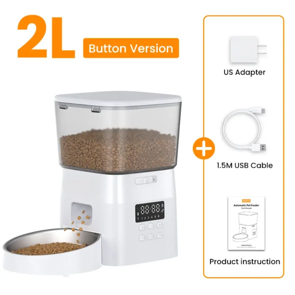 Excel Pets Smart Auto Pet Feeder For Cats And Small To Medium Dogs With Automatic Dry Food Dispenser And Precise Portion Control - Animals & Pet Supplies > Pet Supplies > Pet Bowls, Feeders & Waterers > Automatic Feeders Other