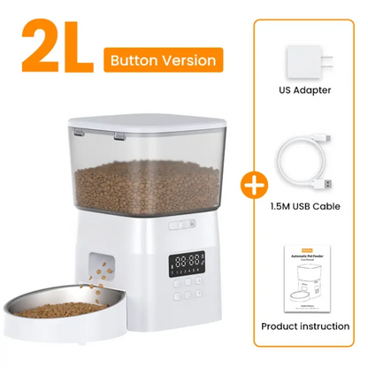 Excel Pets Smart Auto Pet Feeder For Cats And Small To Medium Dogs With Automatic Dry Food Dispenser And Precise Portion Control - Animals & Pet Supplies > Pet Supplies > Pet Bowls, Feeders & Waterers > Automatic Feeders Other