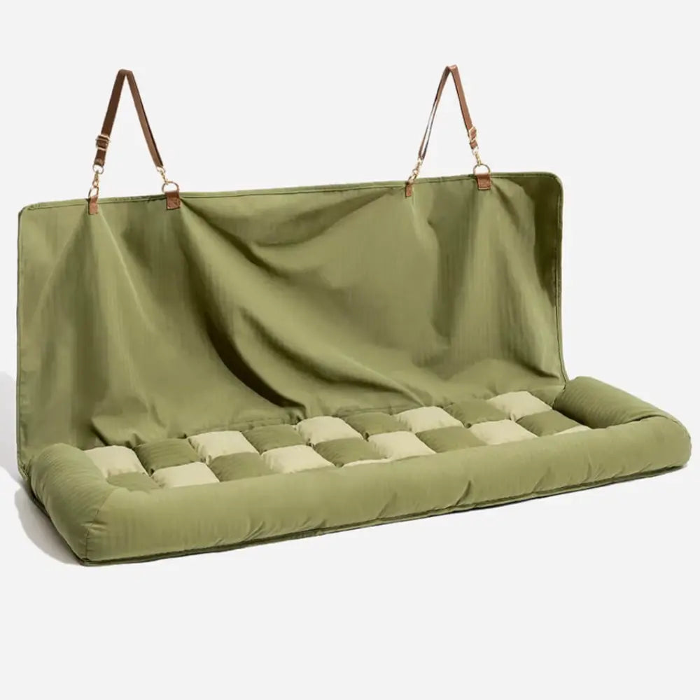 Excel Pets Deluxe Dog Car Seat Bed For Big Dogs Travel Comfort With Plush Backrest And Lounge Style - Animals & Pet Supplies > Pet Supplies > Pet Carriers & Crates > Car Crates