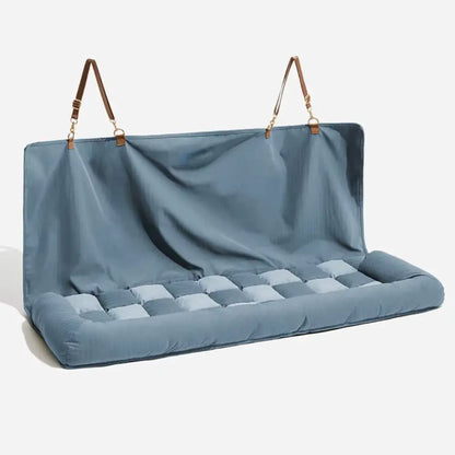 Excel Pets Deluxe Dog Car Seat Bed For Big Dogs Travel Comfort With Plush Backrest And Lounge Style - Animals & Pet Supplies > Pet Supplies > Pet Carriers & Crates > Car Crates